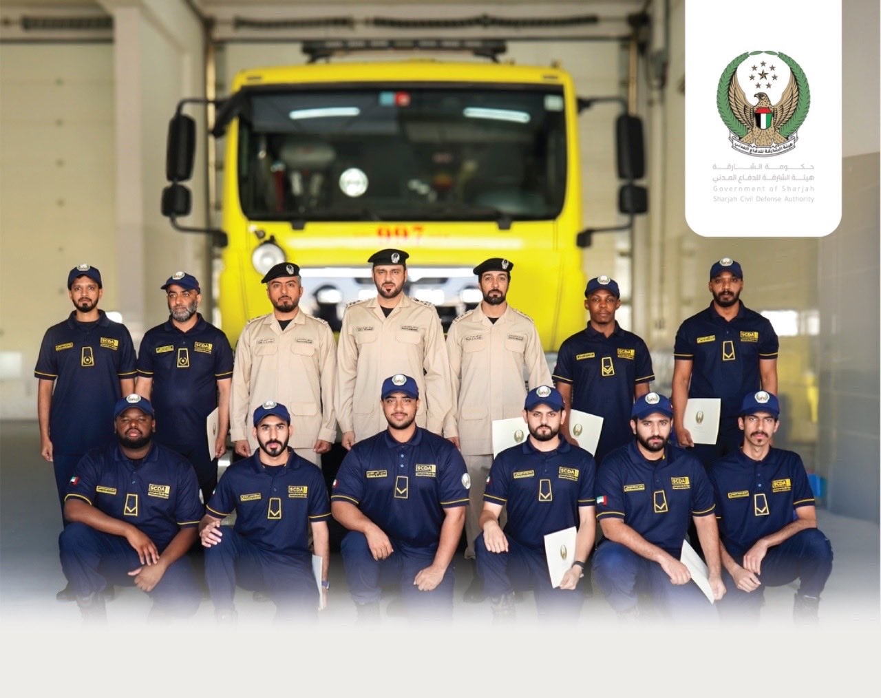 بالصور.. تكريم أبطال الدفاع المدني بمركزي المالحة ومدينة الإمارات الصناعية