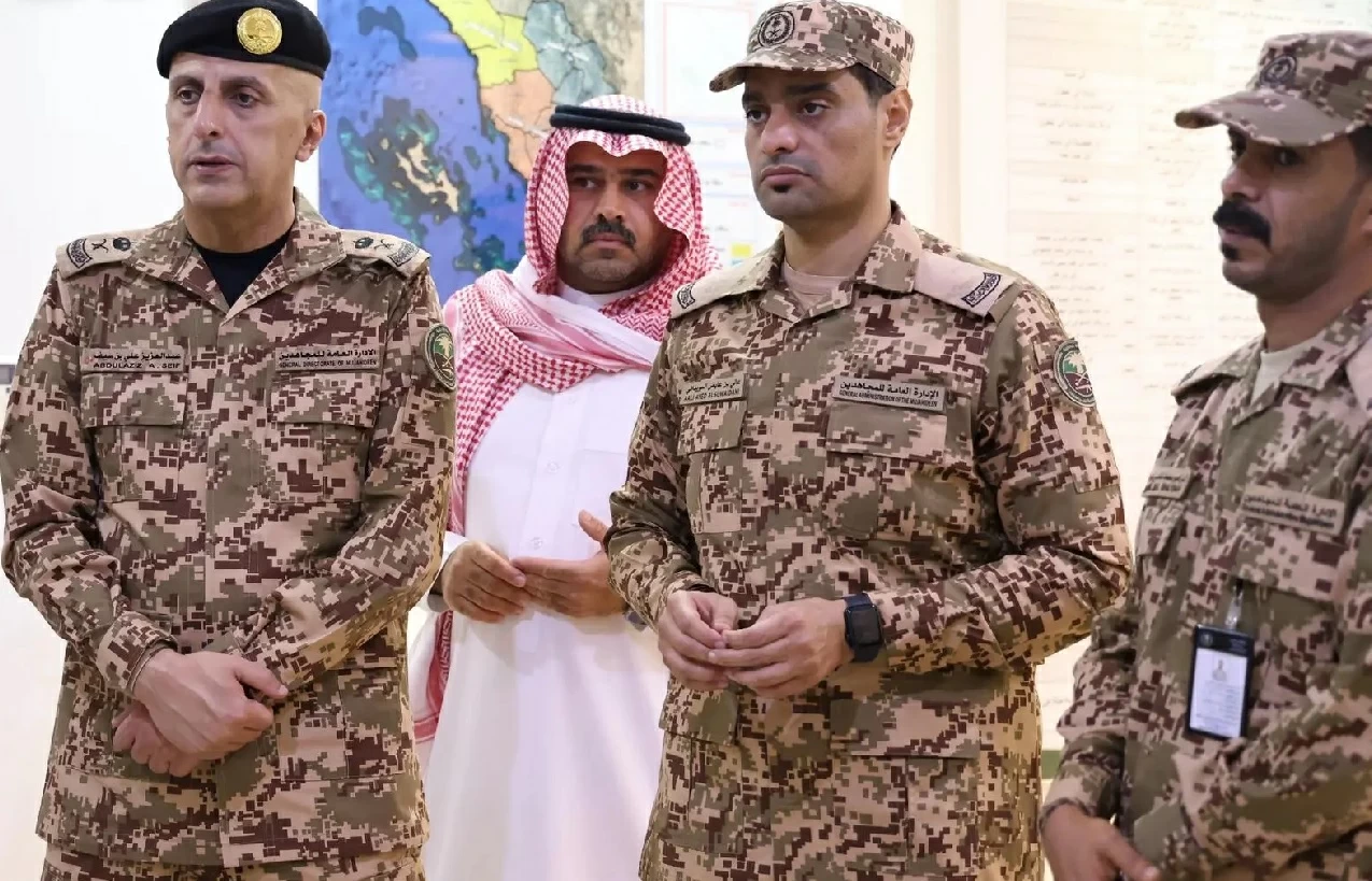 مدير إدارة المجاهدين يقف ميدانياً على سير العمل في فرع الإدارة بجازان