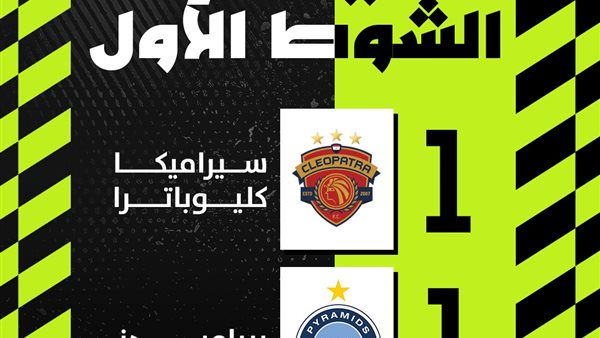 (1-1) نتيجة مباراة بيراميدز ضد سيراميكا كليوباترا بث مباشر