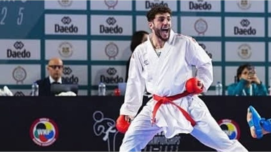 عفيف غيث إلى نهائي وزن تحت 67 كغم في الدوري العالمي للكراتيه