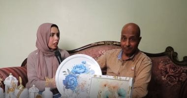 حكاية فتاة أبدعت فى فن الكونكريت بكفر الشيخ.. فوانيس وجداريات أبرز التصاميم