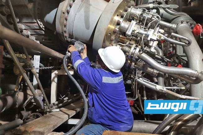 الانتهاء من صيانة الوحدة الغازية الثانية بمحطة توليد كهرباء الخمس