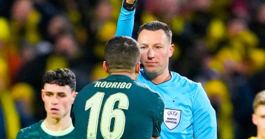 عقوبة منتظرة ضد رودري لاعب مانشستر سيتي بسبب تصريحاته ضد الحكام