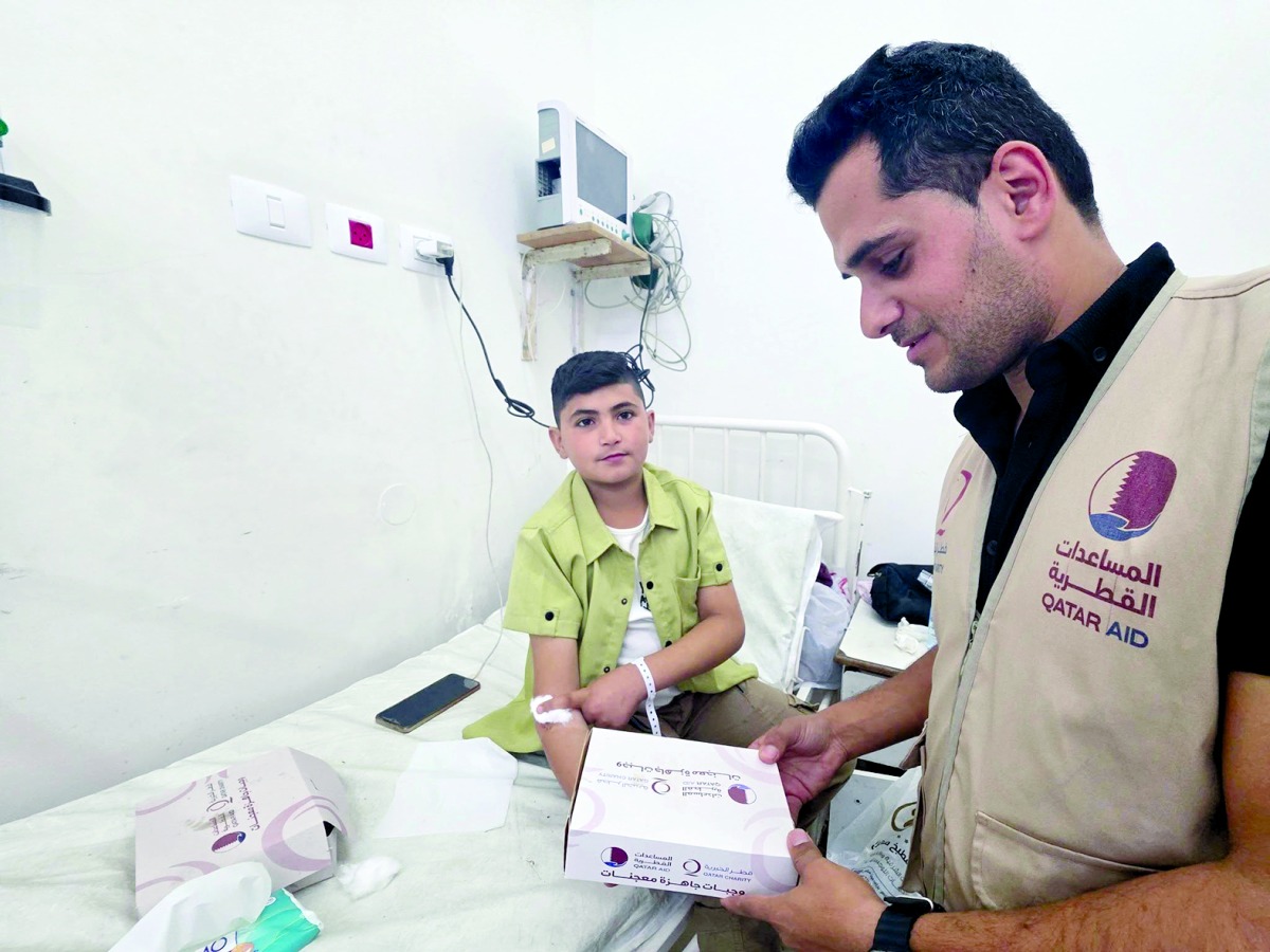 ‫ قطر الخيرية توزع 198 ألف وجبة جاهزة في غزة