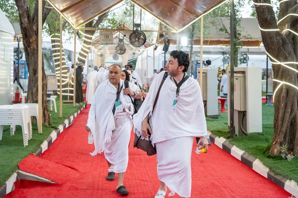 ضيوف خادم الحرمين يستقرون في عرفات
