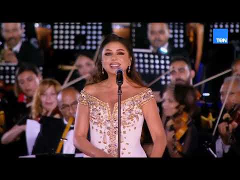 الله على صوتها❤️..صوت أنغام يزين النشيد الوطن ❤️🇪🇬