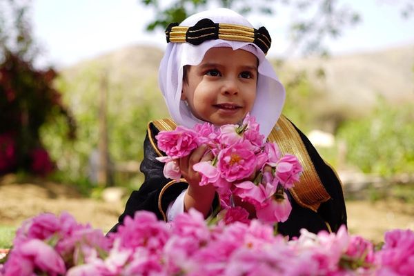 ‫ 1300 مزرعة ورد في الطائف