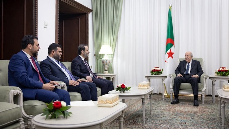 الرئيس الجزائري يؤكد دعم مسار سوريا الجديدة بعد استقبال الشيباني.. واتفاق بين البلدين على بعث اللجنة العليا المشتركة