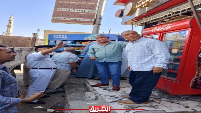 أمن قنا والوحدة المحلية بدشنا يقومان بحملة أمنية مكبرة وضبط 548 مخالفة وإعادة الإنضباط للشوارع