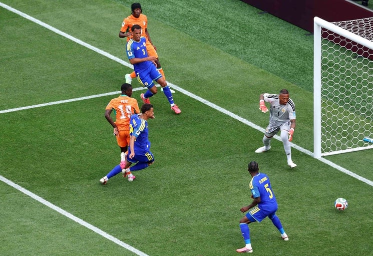 ساحل العاج للمرة الأولى في الأدوار الإقصائية بفوزها على كوراساو 2-0