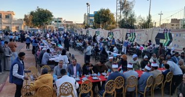 5 آلاف شخص يشاركون فى إفطار جماعى بـقرية المراشدة بتنظيم حياة كريمة