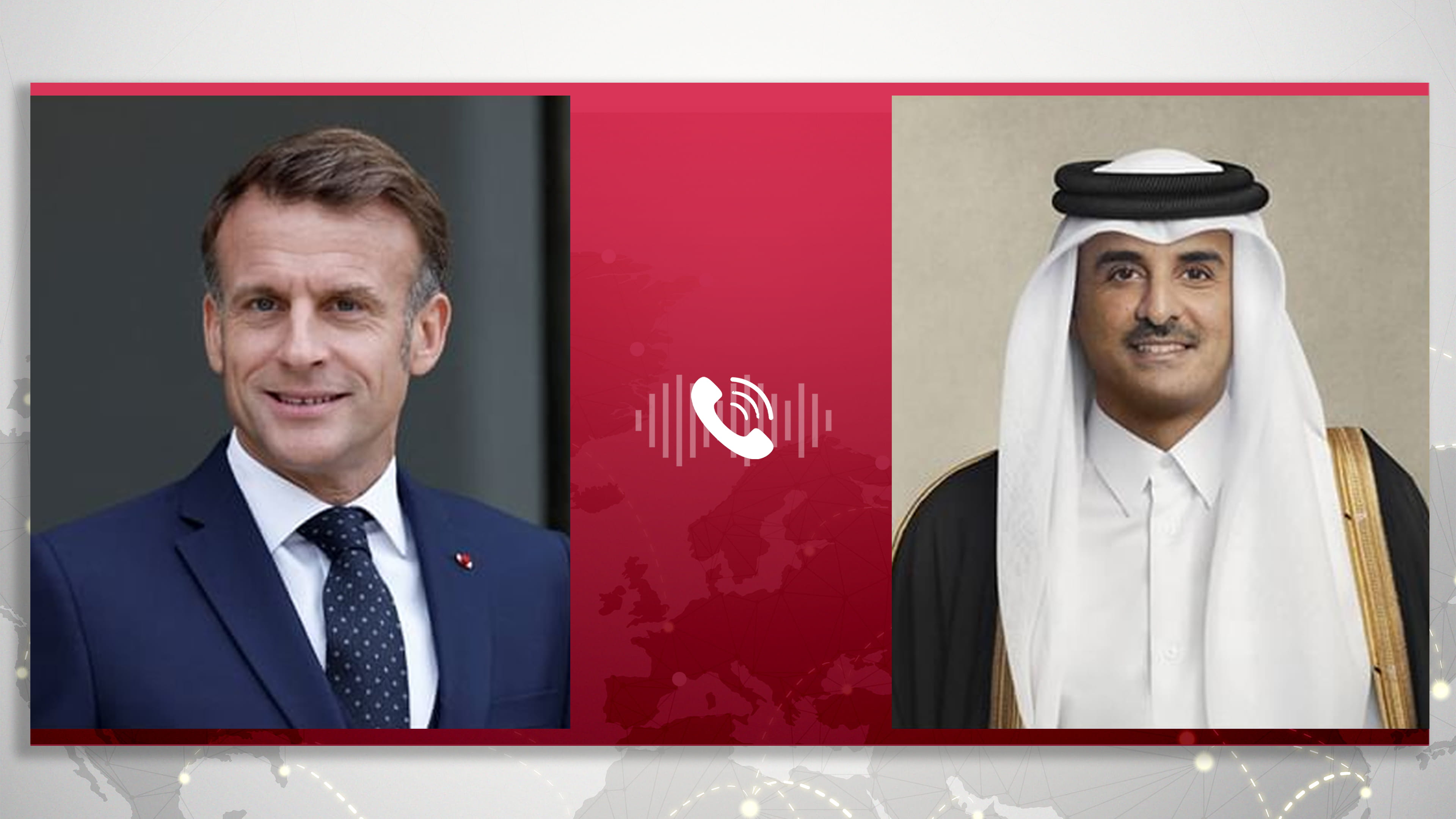 أمير قطر والرئيس الفرنسي يبحثان تطورات الأوضاع الإقليمية والدولية