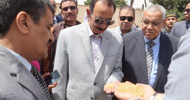 محافظ سوهاج يتفقد حصاد محصول القمح.. ويؤكد