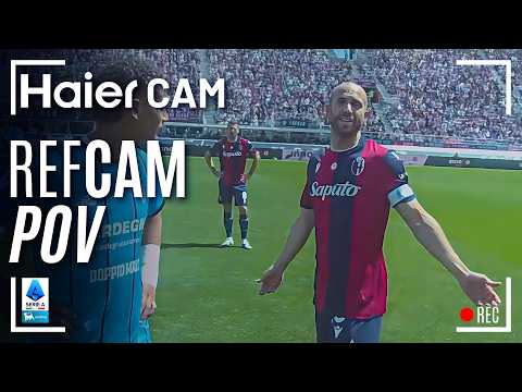 HAIER CAM | REF CAM POV: You Are The Referee in Bologna-Cagliari