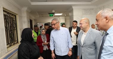 محافظ الجيزة يتفقد مستشفى شبرامنت المركزى بأبو النمرس للوقوف على مستوى الخدمات
