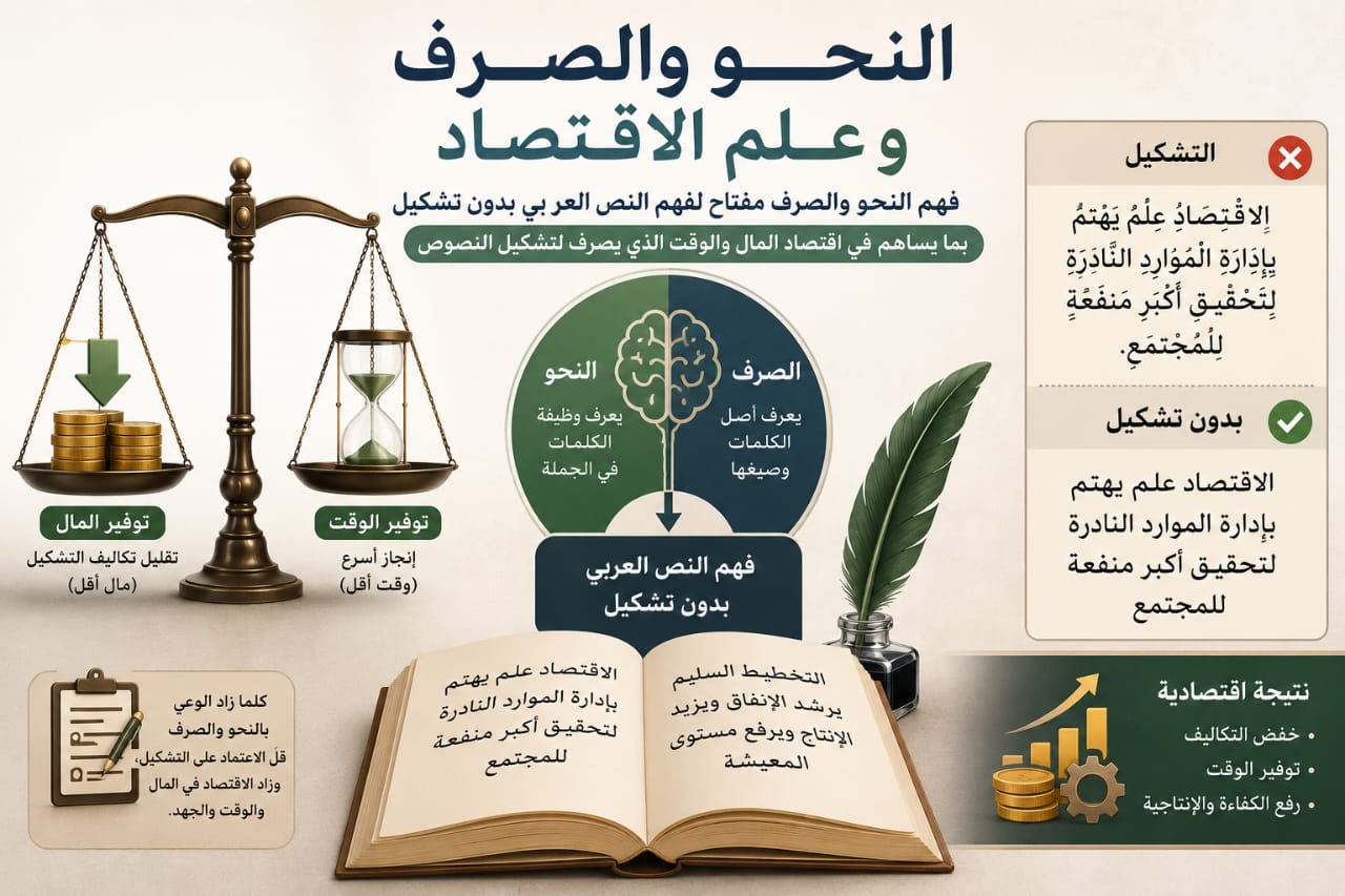 نحو فهمٍ اقتصادي لقواعد اللغة العربية بين النحو والصرف