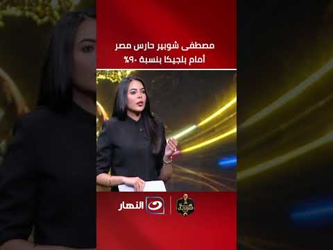 مصطفى شوبير حارس مصر أمام بلجيكا بنسبة 90%