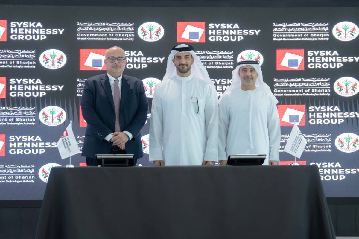 سلطان بن أحمد يشهد توقيع اتفاقية لتطوير التقنيات ورفع كفاءة المشاريع في الشارقة