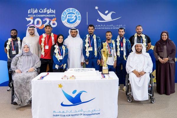 "نادي دبي لأصحاب الهمم" يكرم أبطال الإمارات للدراجات البارالمبية