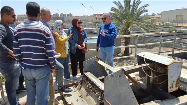 طاقتها 15 ألف متر، جولة لرئيس شركة مياه الفيوم بمحطتي دفنو وتطون