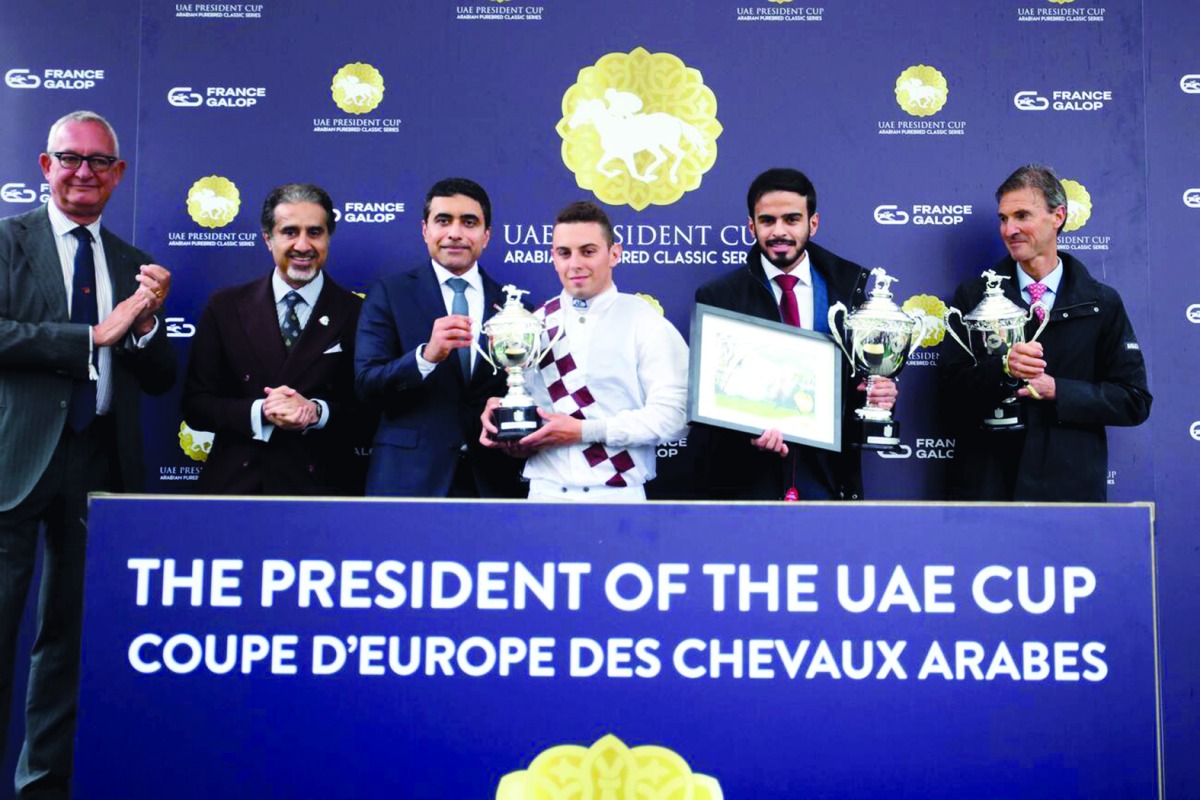 ‫ بمضمار باريس لونشو.. «لاكارو دو كروات» تفوز بكأس رئيس دولة الإمارات