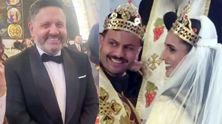 إدوارد يحتفل بزفاف نجله في أجواء عائلية مبهجة