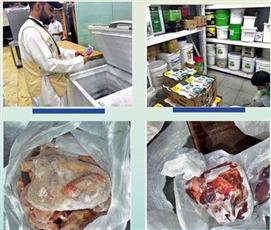 الغذاء: ضبط أغذية مغشوشة ومجهولة المصدر في إحدى المحافظات