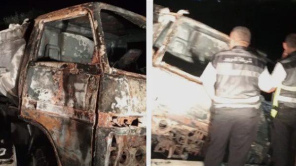مصرع شاب وإصابة 5 آخرين في حريق هائل بمحطة وقود غير مرخصة في إدكو بالبحيرة