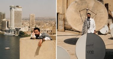 جلسة تصوير للفنان أحمد حاتم على السطوح