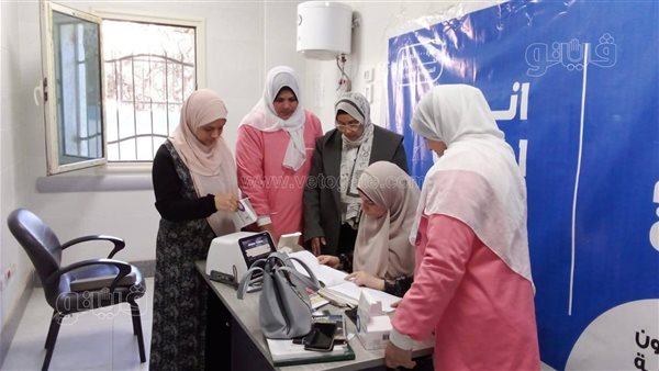 إجراء 694 فحصا أوليا لصحة المرأة خلال المبادرات الرئاسية بالقليوبية