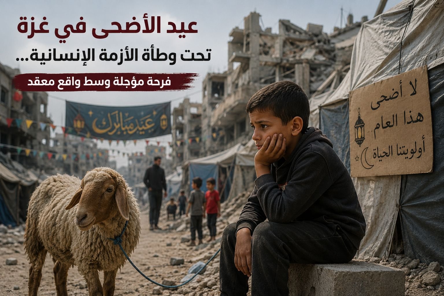 غزة في عيد الأضحى تحت وطأة الأزمة الإنسانية… فرحة مؤجلة وسط واقع معقد