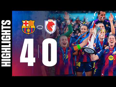 HIGHLIGHTS | FC BARCELONA 4 vs 0 OL LYONNES | UEFA WOMEN'S CHAMPIONS LEAGUE FINAL 🔵🔴