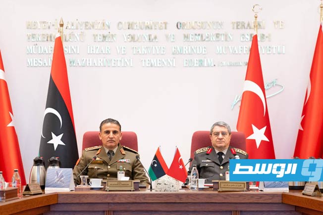 النمروش يبحث مع رئيس الأركان التركي توسيع التعاون الدفاعي