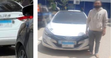 سقوط مندوب مبيعات طمس لوحات سيارته للهرب من المخالفات