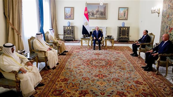 السيسي يستقبل وزير خارجية الكويت ويشيد بما يجمع البلدين من روابط تاريخية وأواصر أخوية راسخة