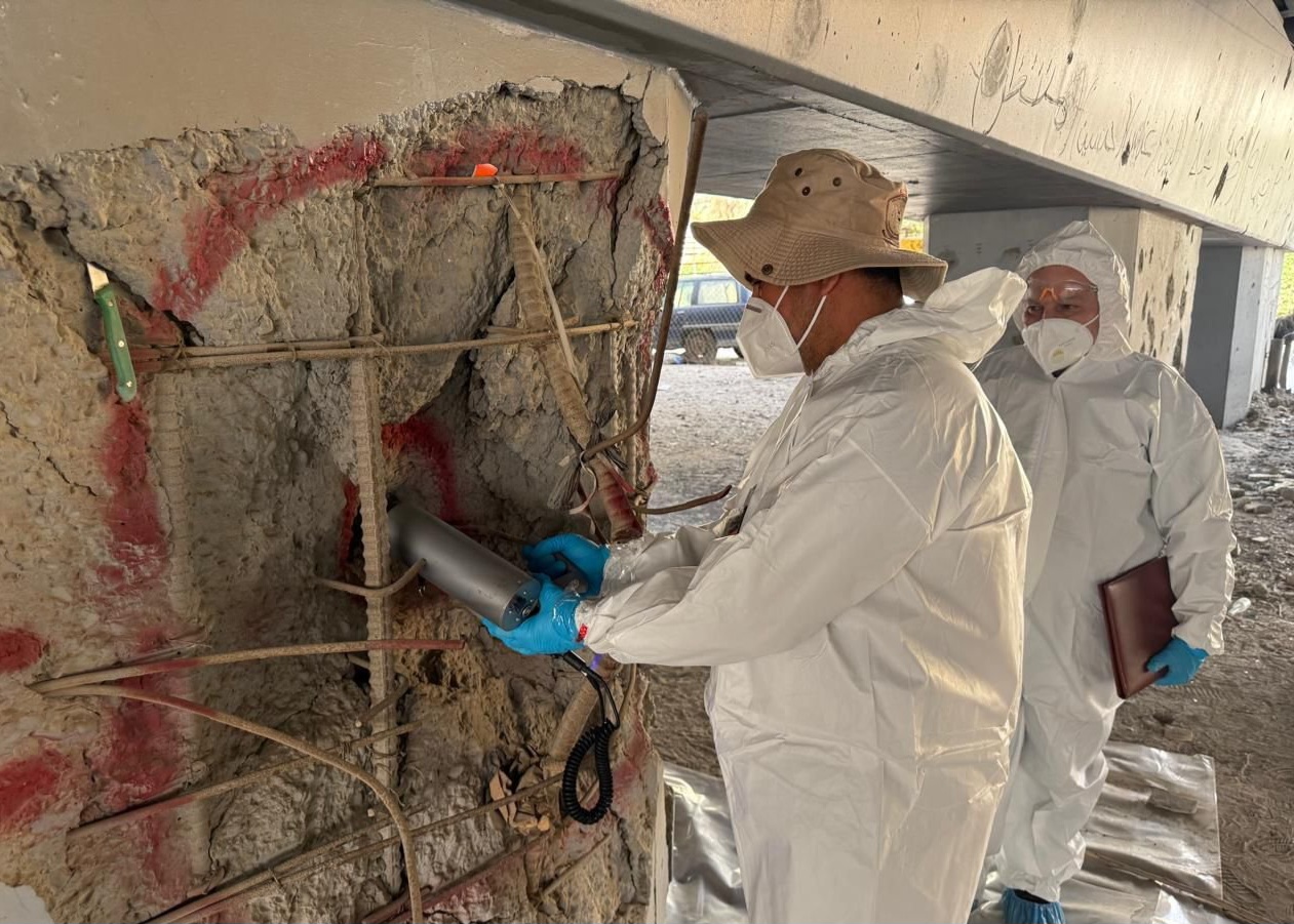 الهيئة الوطنية للرقابة النووية تنفذ إزالة التلوث الإشعاعي في جسر الطوبجي