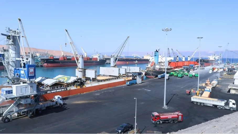 نمو مناولة البضائع في موانئ العقبة 38 % العام الجاري