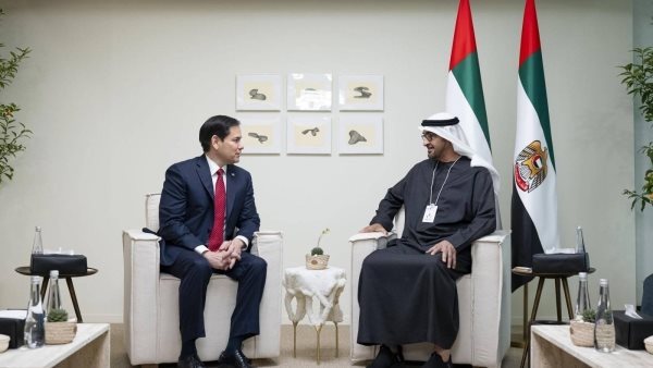 روبيو يبحث مع محمد بن زايد أمن الخليج ومستقبل مضيق هرمز