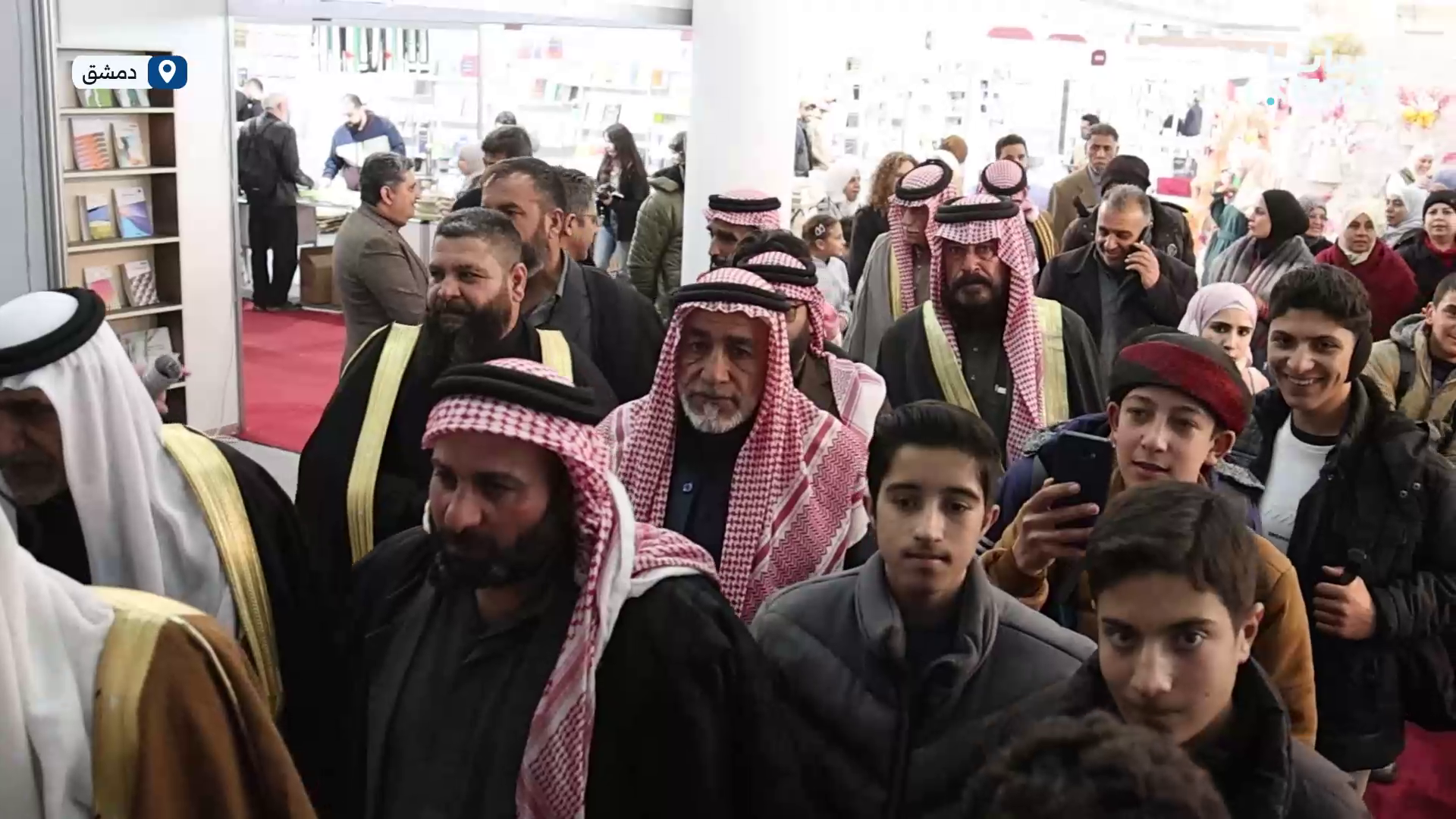 وفد من عشائر سوريا ومؤسسة "أخي الإنسان" يزور معرض دمشق الدولي للكتاب