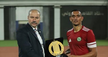 غنام محمد يحصد جائزة رجل مباراة مودرن سبورت وكهرباء الإسماعيلية