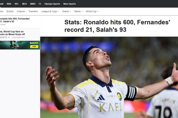 ESPN: ليلة التتويج تقود رونالدو إلى محطة تاريخية جديدة
