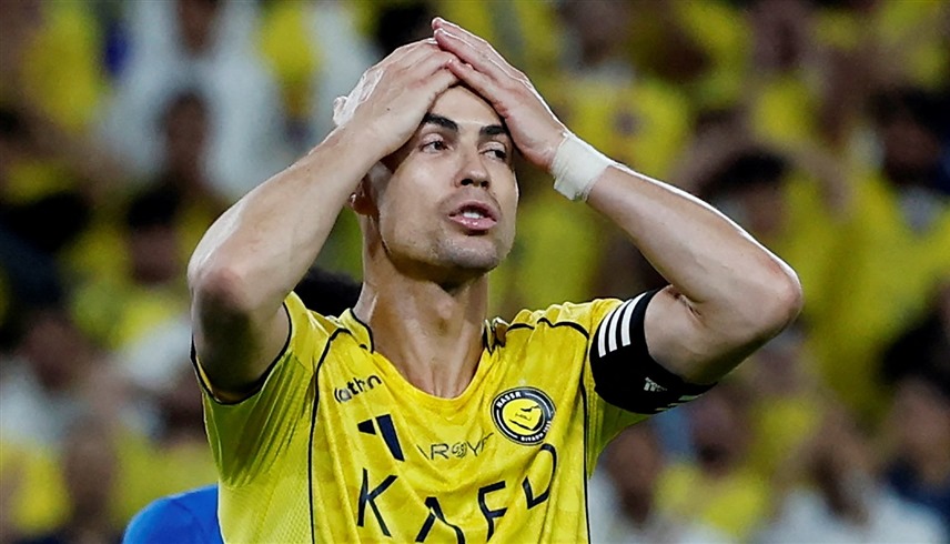 شاهد.. حسرة كريستيانو رونالدو بعد هدف الهلال القاتل