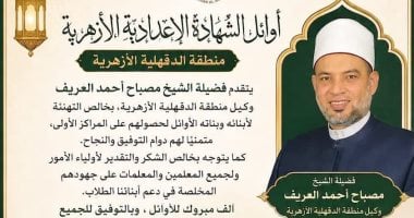 محافظ الدقهلية يهنئ أوائل الشهادتين الابتدائية والإعدادية الأزهرية