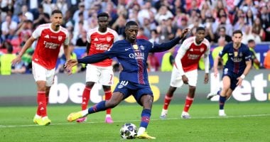 تعادل بي إس جي ضد أرسنال واللجوء للعب شوطين إضافيين في نهائي دوري الأبطال