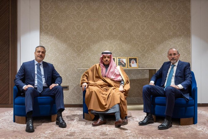 فيصل بن فرحان يبحث مع وزيري خارجية الأردن وتركيا م...