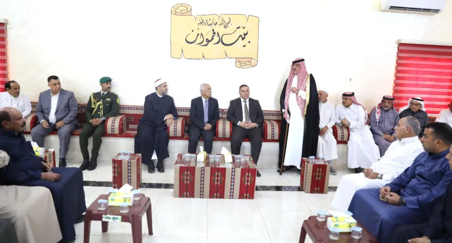 مندوبا عن الملك وولي العهد...العيسوي يعزي العدوان واللوزي ومنكو والبدارين وخواجا