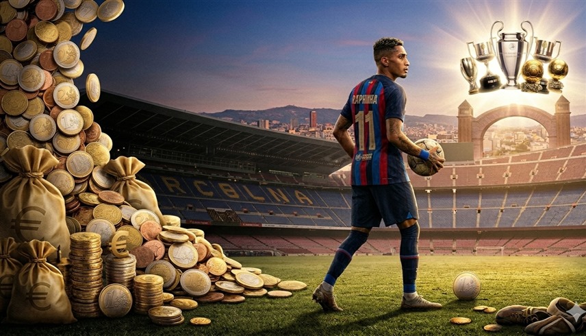 "المجد قبل المال".. رافينيا يرفض 90 مليون يورو ويتمسك ببرشلونة