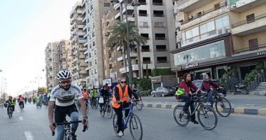 ماراثون للدراجات على كورنيش بنى سويف تحت شعار "لياقة كل المصريين"