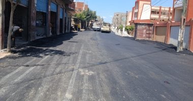 صيانة وإصلاح خط مياه شرب ورصف طرق وتركيب الانترلوك بمراكز كفر الشيخ