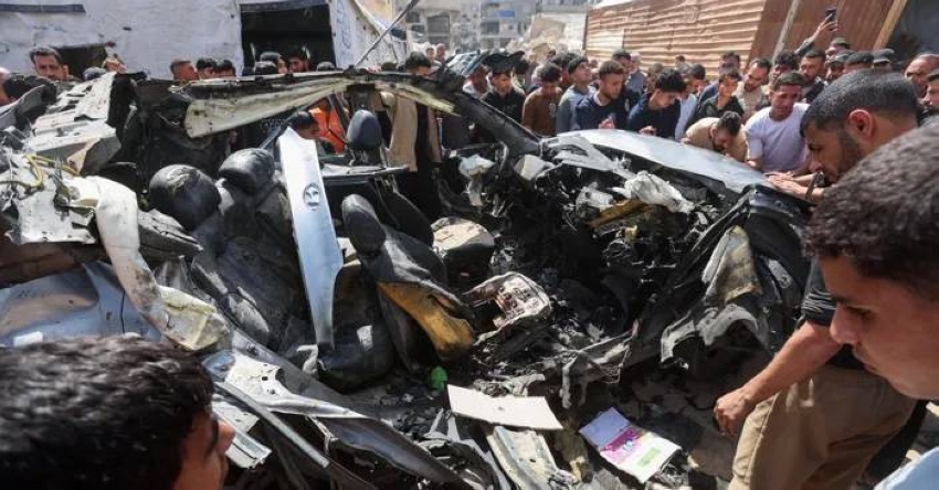 استشهاد فلسطيني وسط قطاع غزة بعد قصف الاحتلال الإسرائيلي اليوم